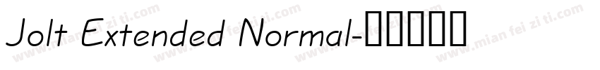 Jolt Extended Normal字体转换